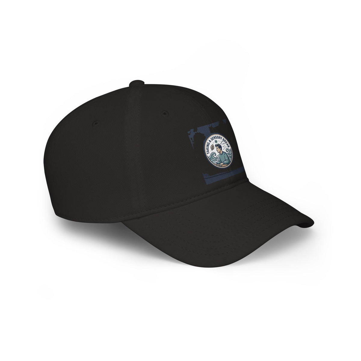 Low Profile Baseball Cap — 'Sea Captain' Vintage Nautical Embroidered Patch - Estrella & The Stars