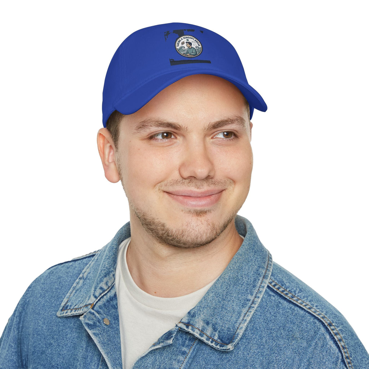 Low Profile Baseball Cap — 'Sea Captain' Vintage Nautical Embroidered Patch - Estrella & The Stars