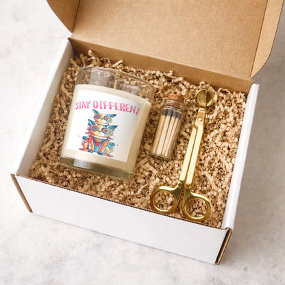 Stay Different – Glow & Unwind Candle Gift Set for Her - Estrella & The Stars