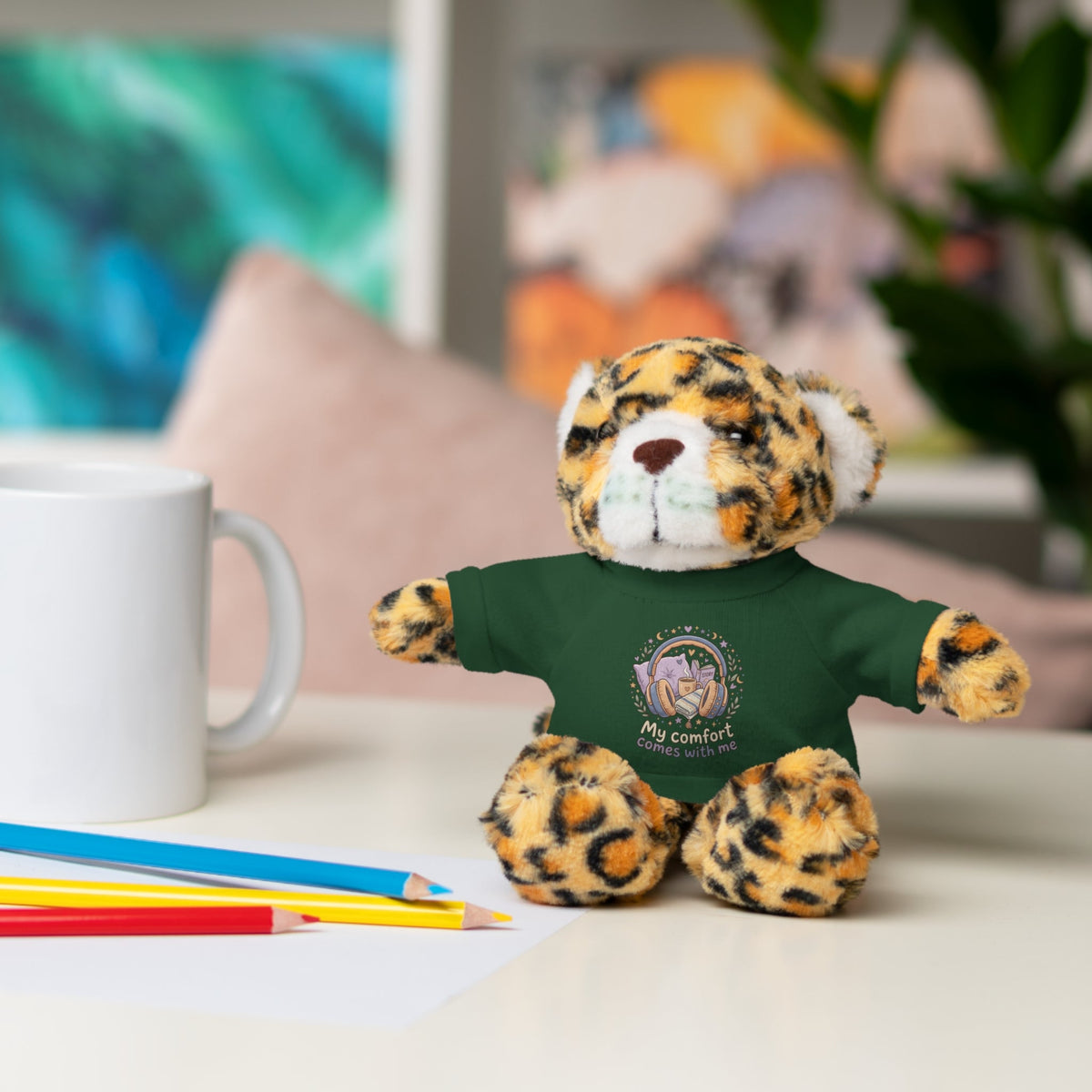 Plush Bear with Tee – "My Comfort Starts With You" Comforting Gift Teddy - Estrella & The Stars