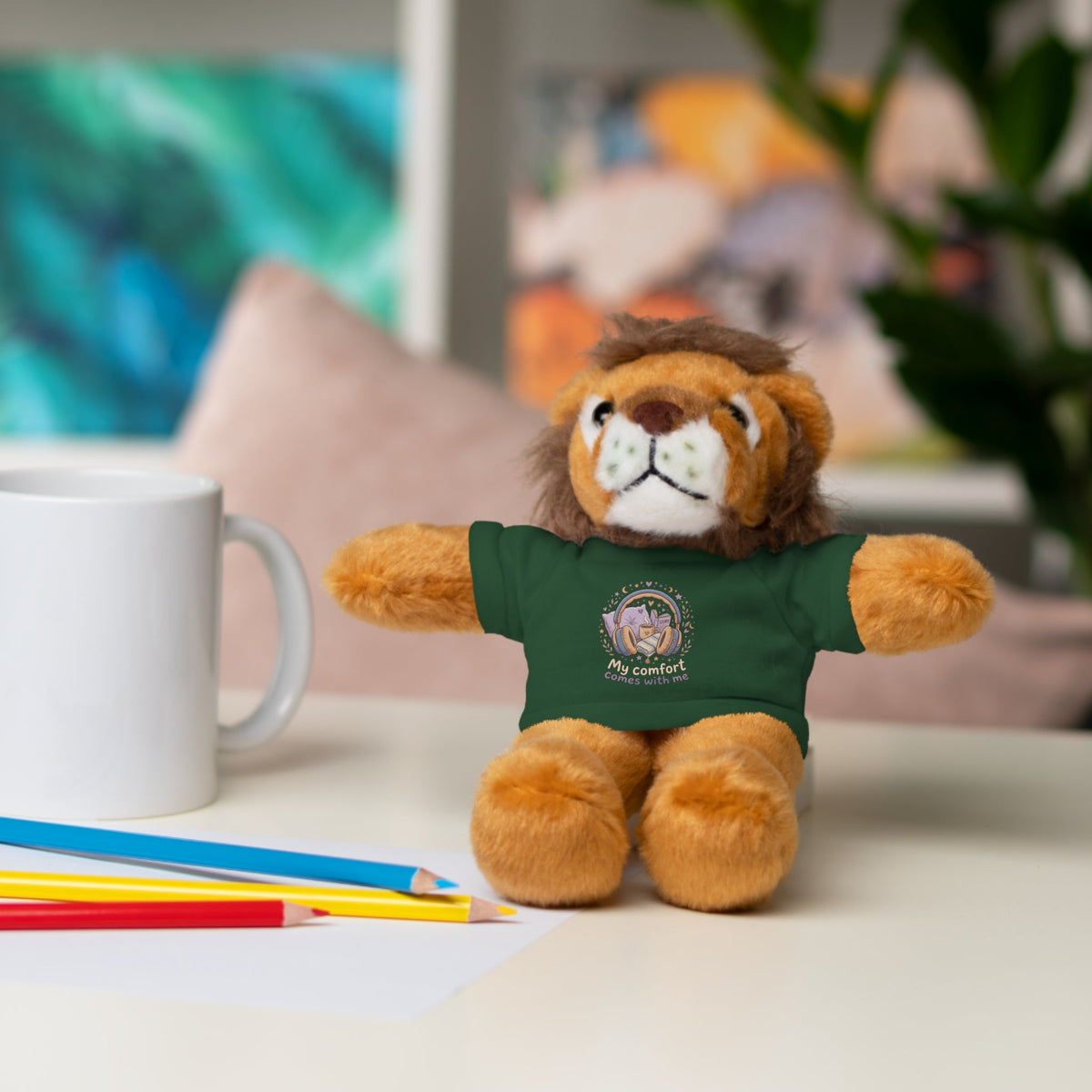 Plush Bear with Tee – "My Comfort Starts With You" Comforting Gift Teddy - Estrella & The Stars