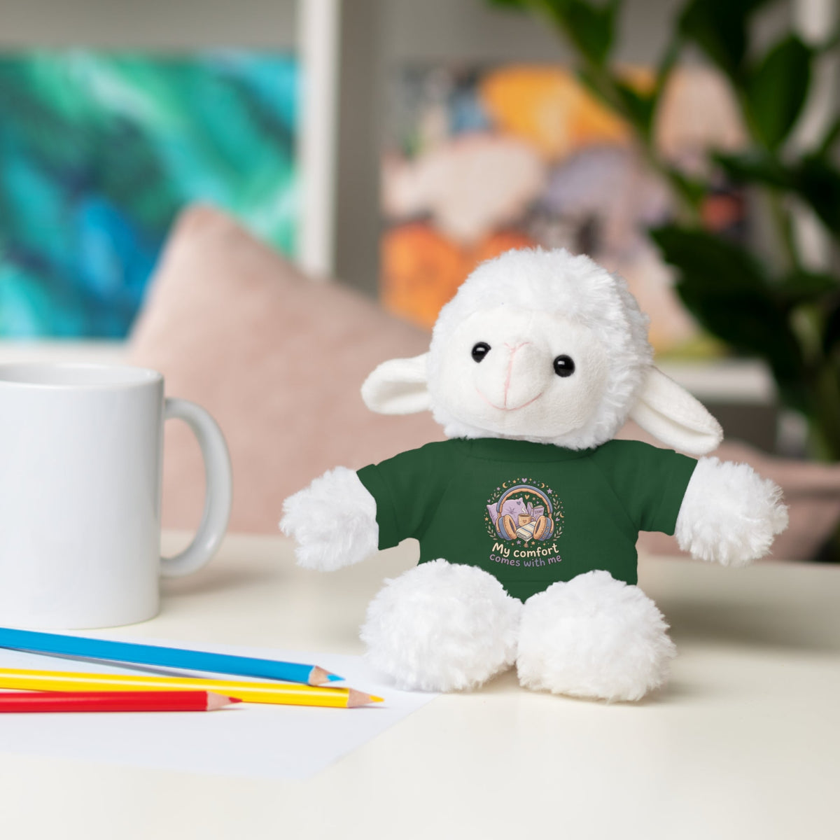 Plush Bear with Tee – "My Comfort Starts With You" Comforting Gift Teddy - Estrella & The Stars