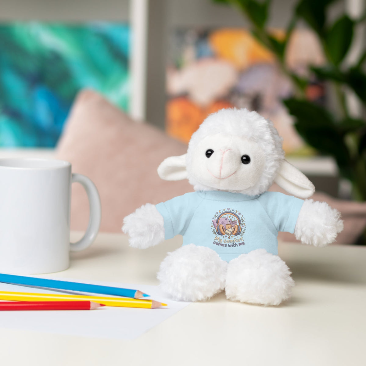 Plush Bear with Tee – "My Comfort Starts With You" Comforting Gift Teddy - Estrella & The Stars