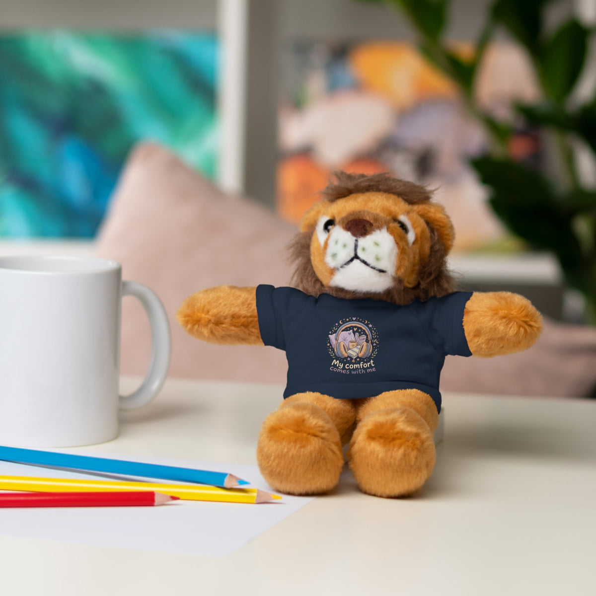 Plush Bear with Tee – "My Comfort Starts With You" Comforting Gift Teddy - Estrella & The Stars
