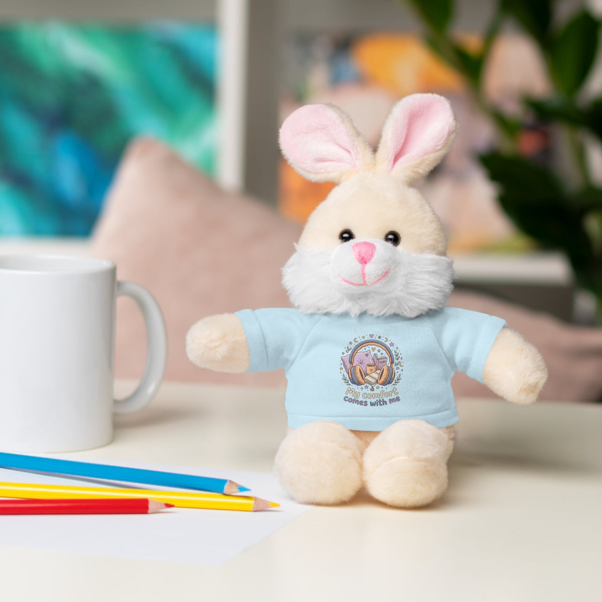 Plush Bear with Tee – "My Comfort Starts With You" Comforting Gift Teddy - Estrella & The Stars