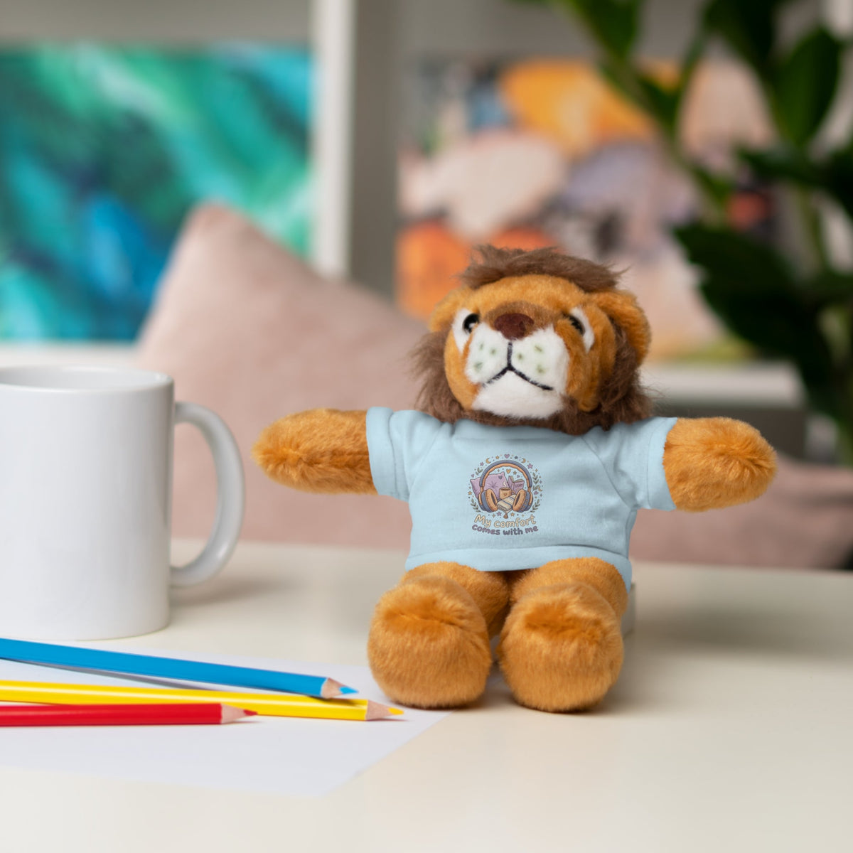 Plush Bear with Tee – "My Comfort Starts With You" Comforting Gift Teddy - Estrella & The Stars