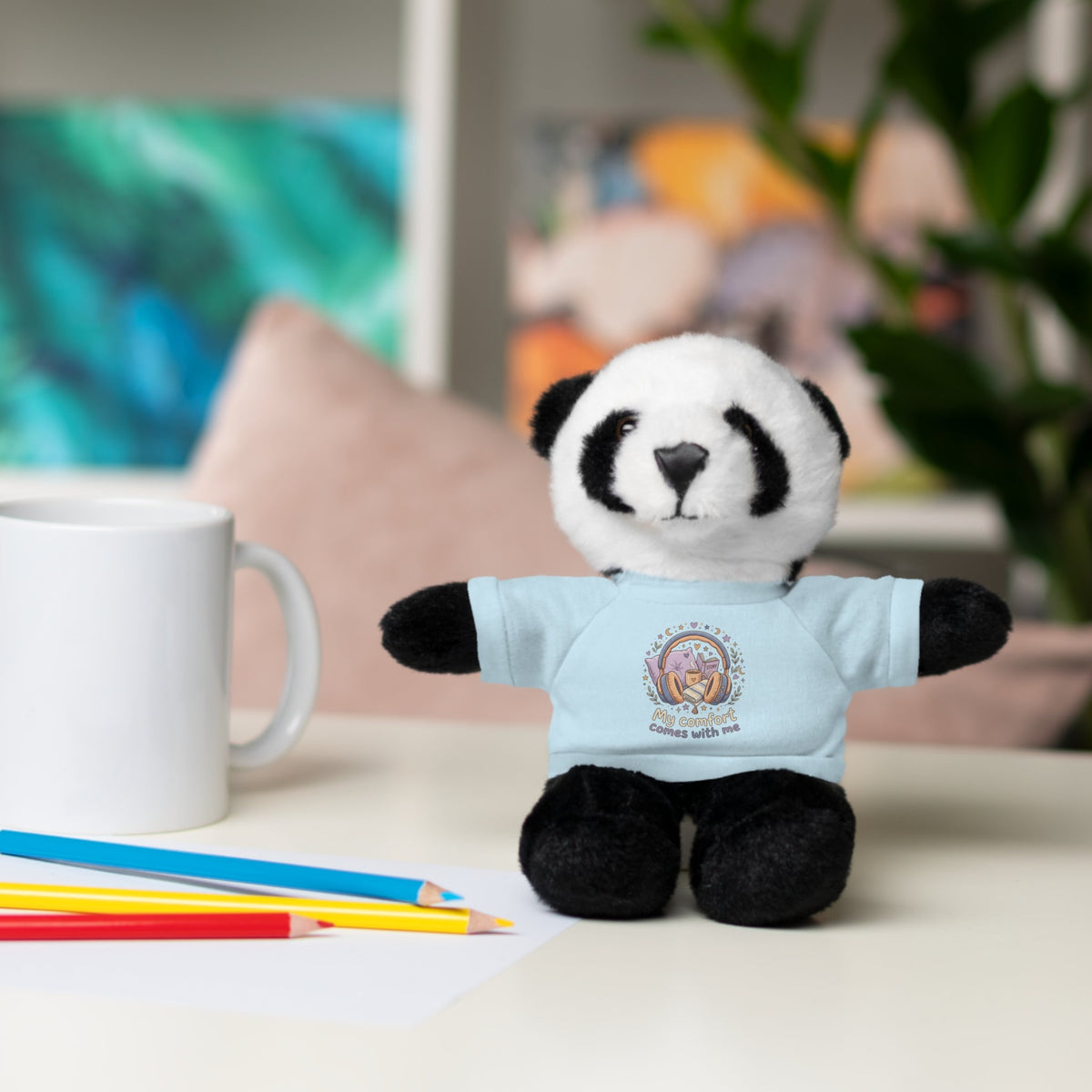 Plush Bear with Tee – "My Comfort Starts With You" Comforting Gift Teddy - Estrella & The Stars