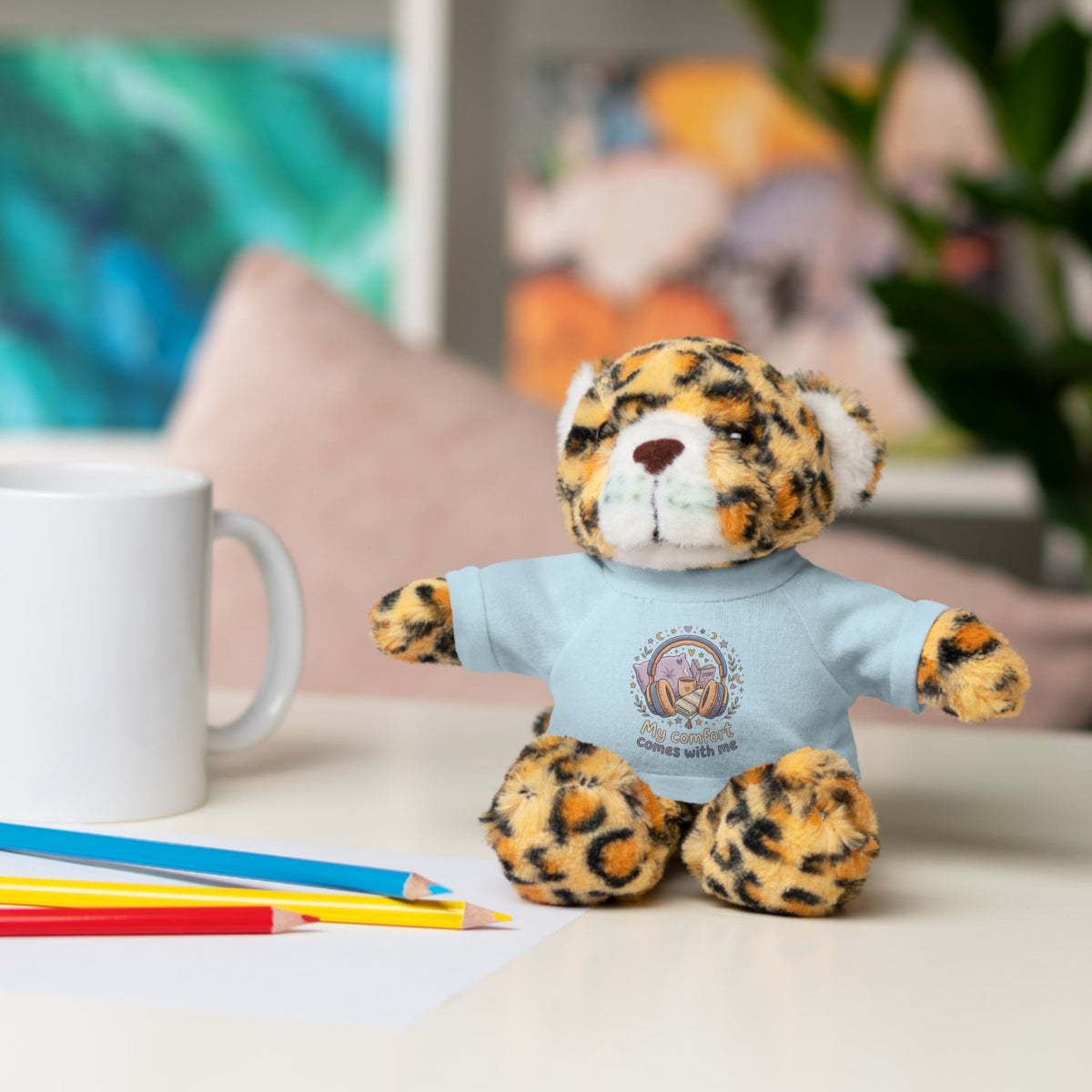 Plush Bear with Tee – "My Comfort Starts With You" Comforting Gift Teddy - Estrella & The Stars