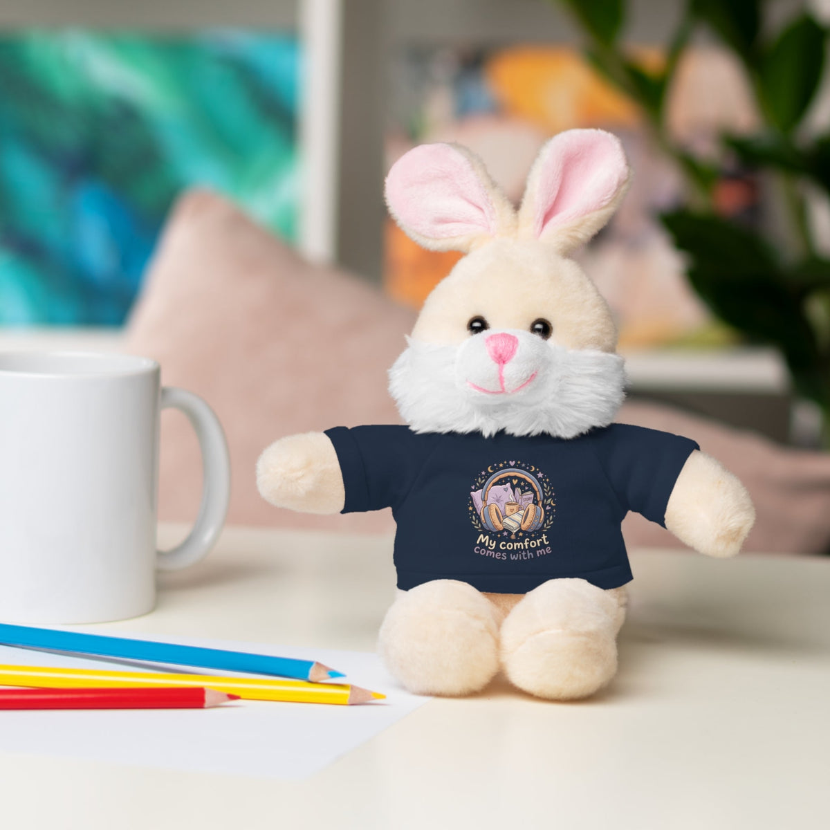 Plush Bear with Tee – "My Comfort Starts With You" Comforting Gift Teddy - Estrella & The Stars