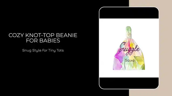 Cozy Knot-Top Beanie for Babies by@Outfy