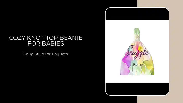 Cozy Knot-Top Beanie for Babies by@Outfy