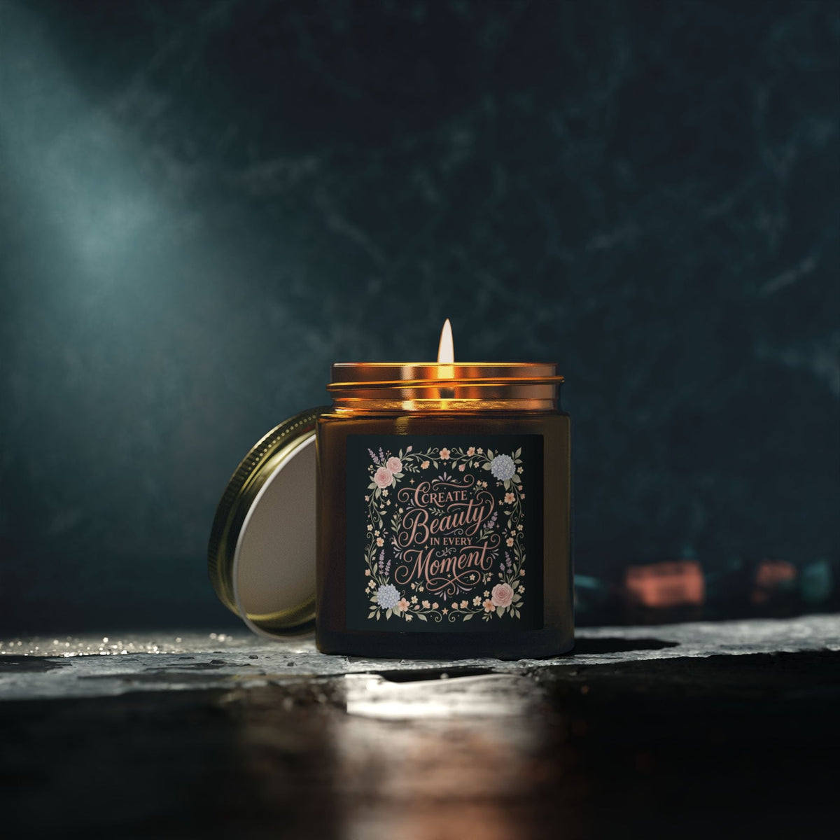 Scented Candle — Coconut Apricot Wax (Create Beauty in Every Moment) - Estrella & The Stars