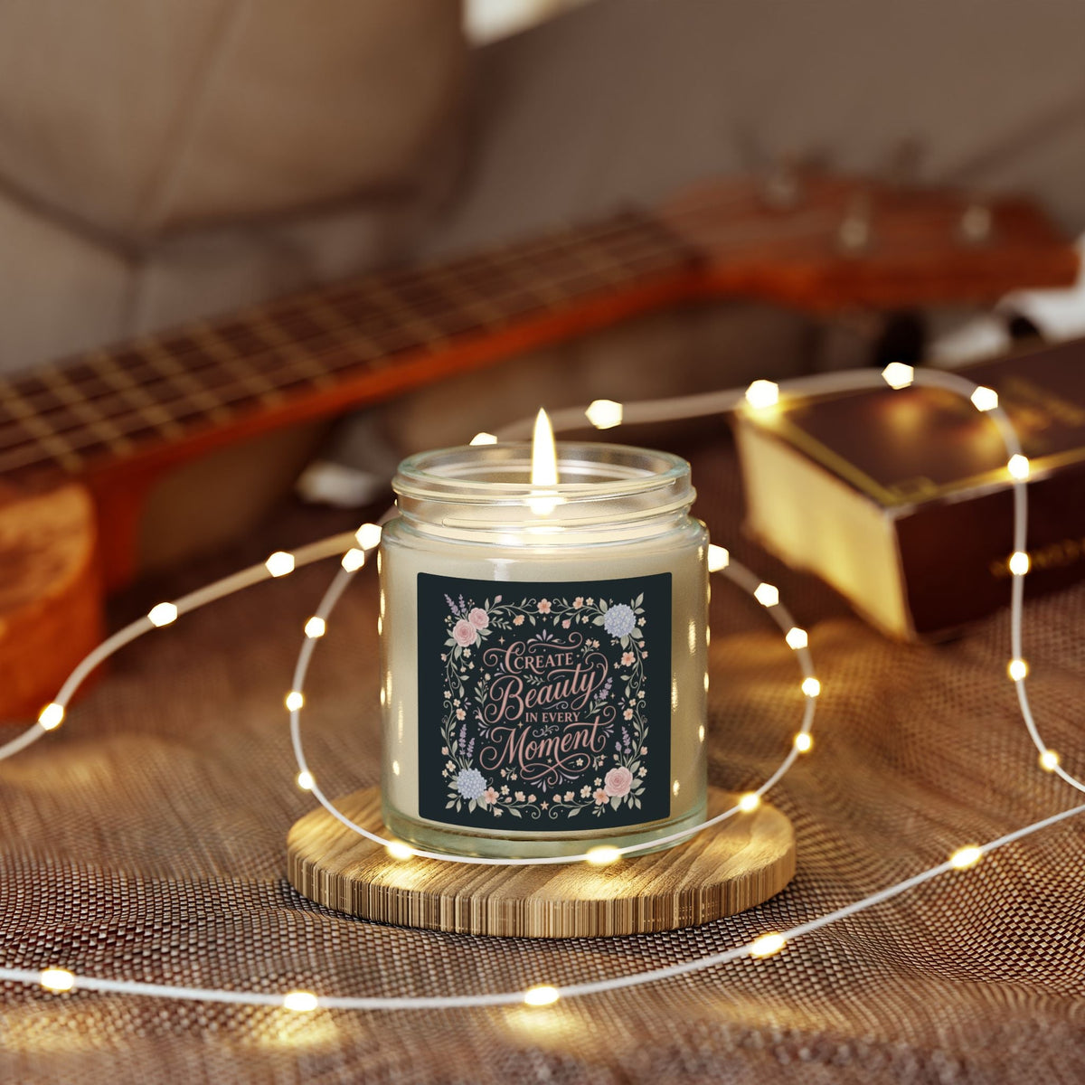 Scented Candle — Coconut Apricot Wax (Create Beauty in Every Moment) - Estrella & The Stars