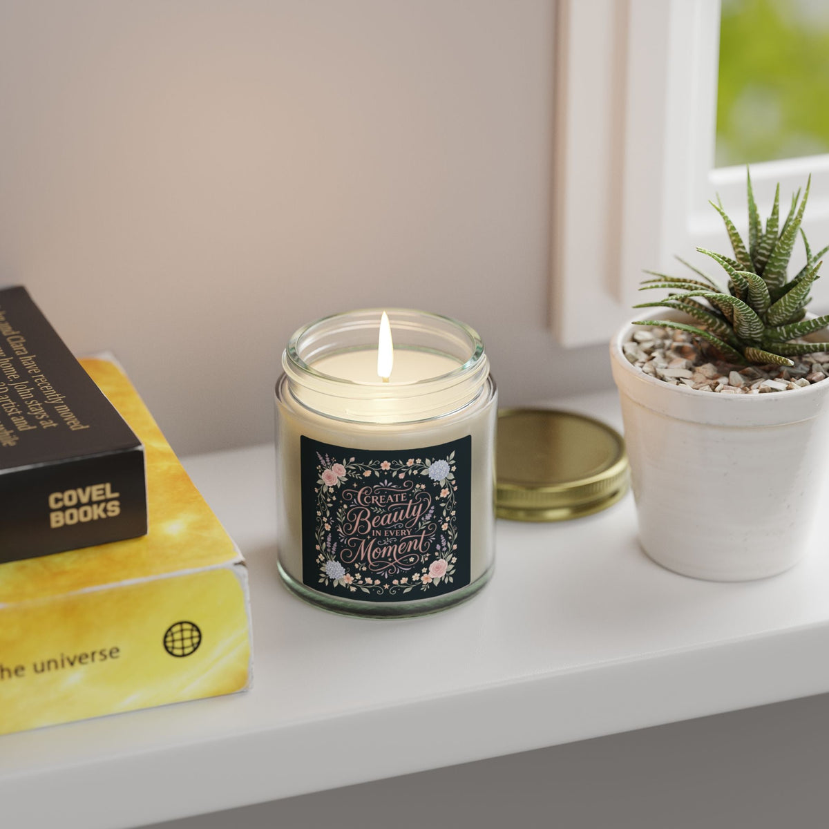 Scented Candle — Coconut Apricot Wax (Create Beauty in Every Moment) - Estrella & The Stars