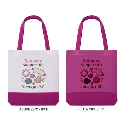 Sensory Support Kit Thermochromic Tote Bag — Color-Changing AOP Support Tote - Estrella & The Stars