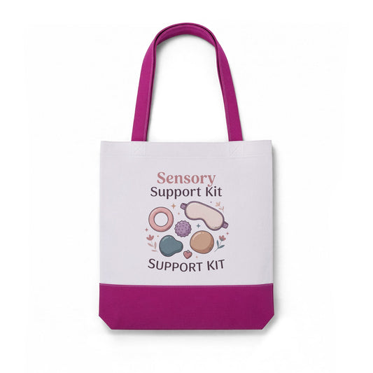 Sensory Support Kit Thermochromic Tote Bag — Color-Changing AOP Support Tote - Estrella & The Stars