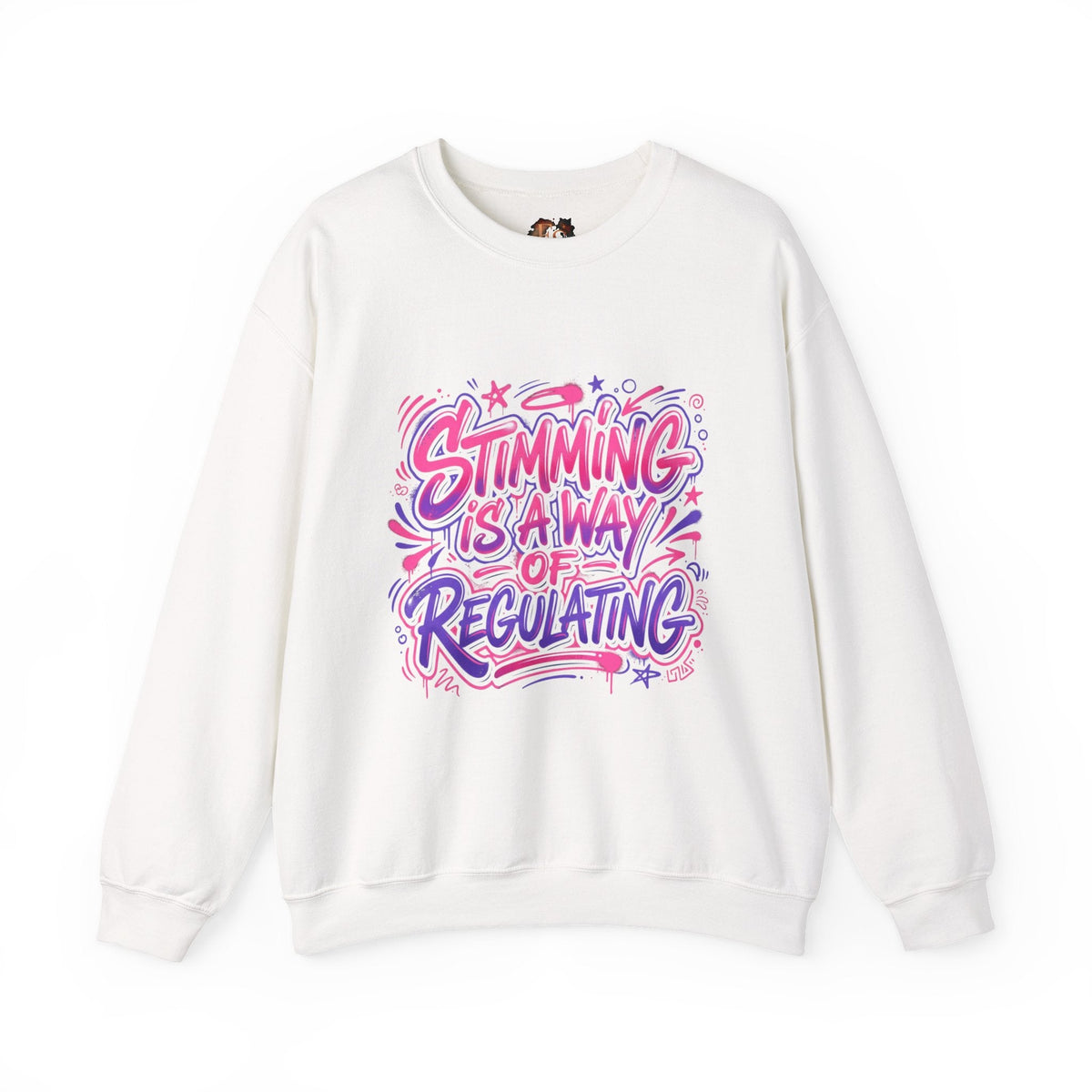 Stimming Is A Way Of Regulating Crewneck Sweatshirt — Neurodivergent Autism Pride Pullover - Estrella & The Stars