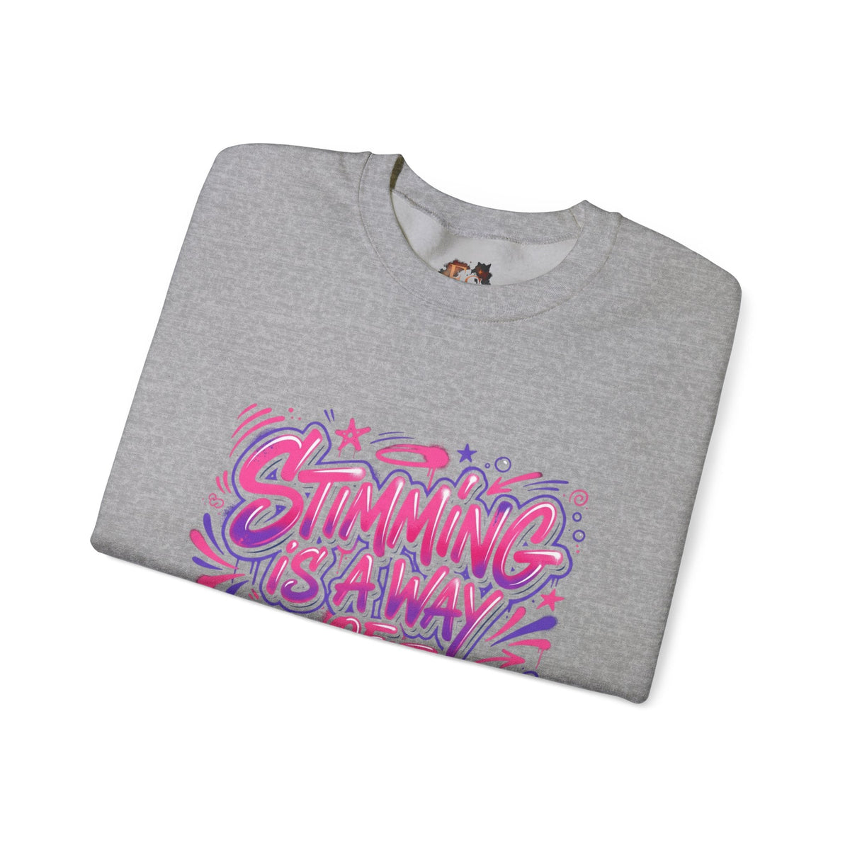 Stimming Is A Way Of Regulating Crewneck Sweatshirt — Neurodivergent Autism Pride Pullover - Estrella & The Stars