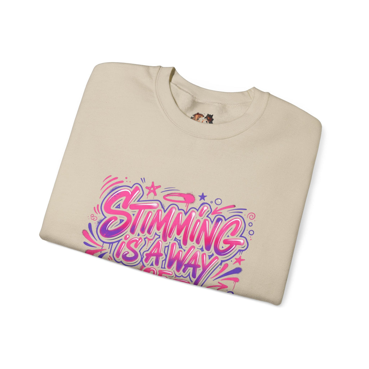 Stimming Is A Way Of Regulating Crewneck Sweatshirt — Neurodivergent Autism Pride Pullover - Estrella & The Stars