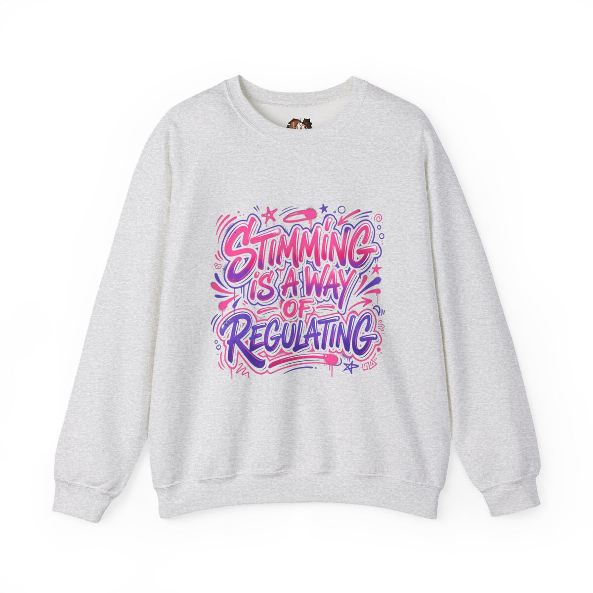 Stimming Is A Way Of Regulating Crewneck Sweatshirt — Neurodivergent Autism Pride Pullover - Estrella & The Stars