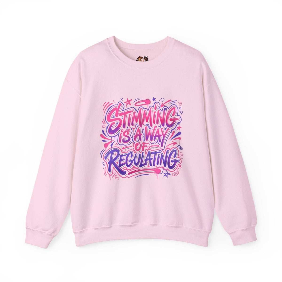 Stimming Is A Way Of Regulating Crewneck Sweatshirt — Neurodivergent Autism Pride Pullover - Estrella & The Stars