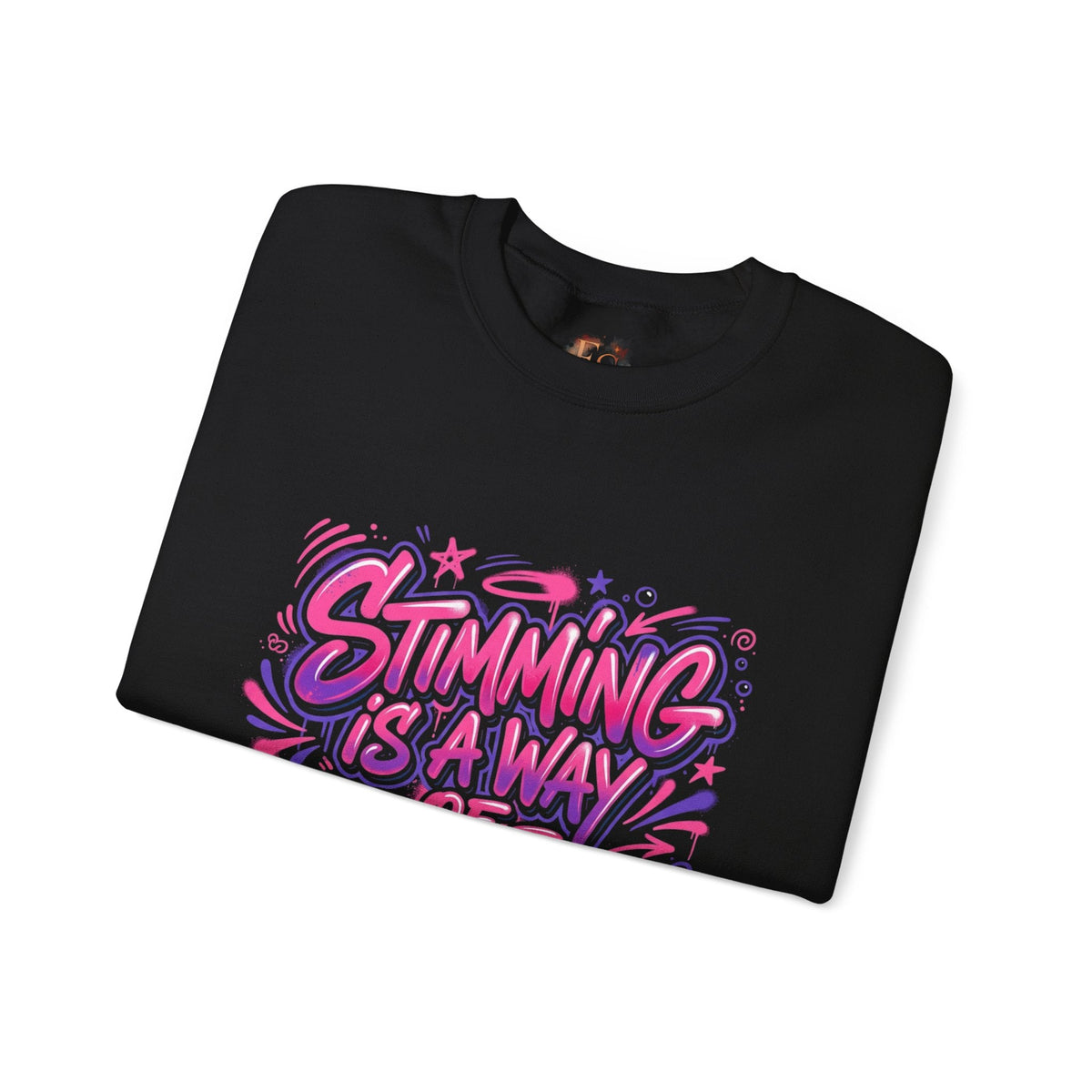 Stimming Is A Way Of Regulating Crewneck Sweatshirt — Neurodivergent Autism Pride Pullover - Estrella & The Stars