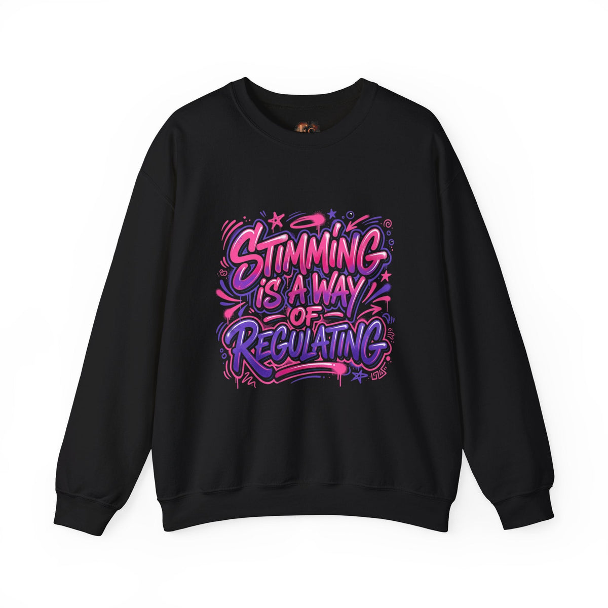 Stimming Is A Way Of Regulating Crewneck Sweatshirt — Neurodivergent Autism Pride Pullover - Estrella & The Stars