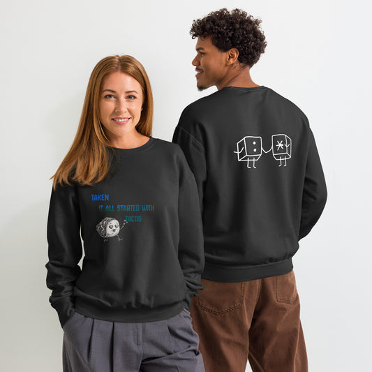 Unisex garment - dyed fleece crewneck sweatshirt - Estrella & The Stars