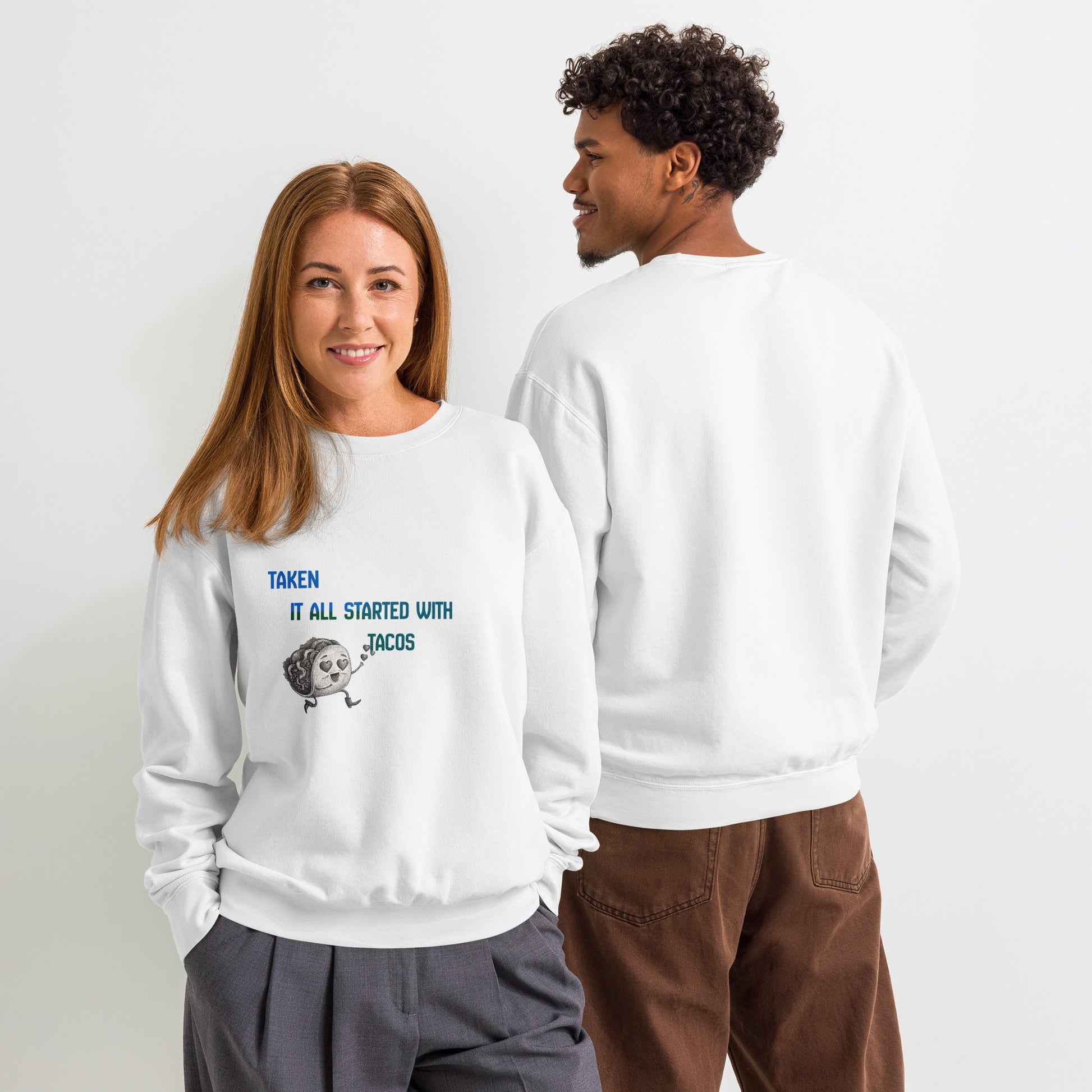 Unisex garment - dyed fleece crewneck sweatshirt - Estrella & The Stars