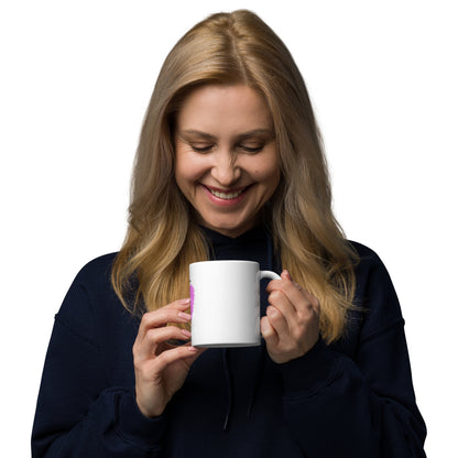 Glossy White Mug: Pure Elegance - Estrella & The Stars